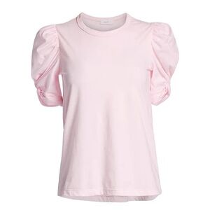 LAST CHANCE A.L.C. Kati Puff Sleeve Tee in Pale Pink Size XS